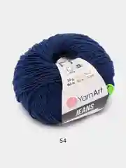 Индиго пряжа YarnArt Jeans, 55% Хлопок, 45% Акрил, 50 г, 160 м  (часть1) Ярн Арт Джинс