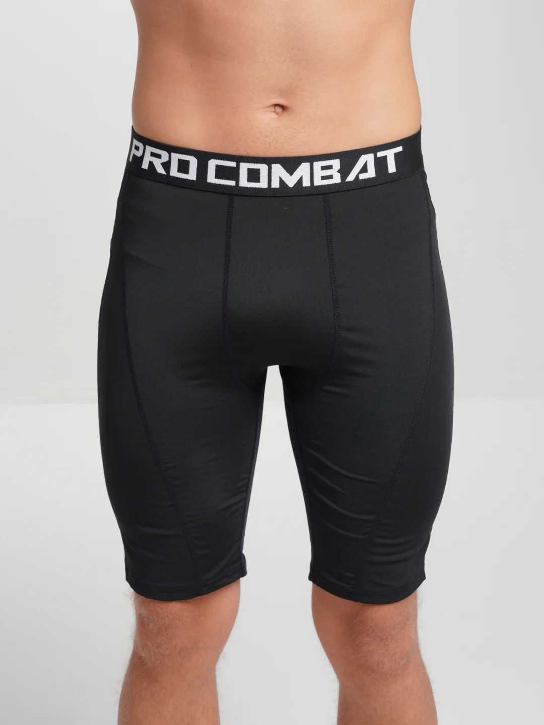 Черный спортивные мужские шорты тайтсы Pro Combat, компрессионные
