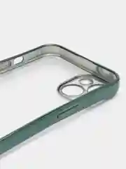 Зеленый чехол прозрачный силиконовый для iPhone XR, 11, 11 Pro, 12 mini, 12, 12 Pro