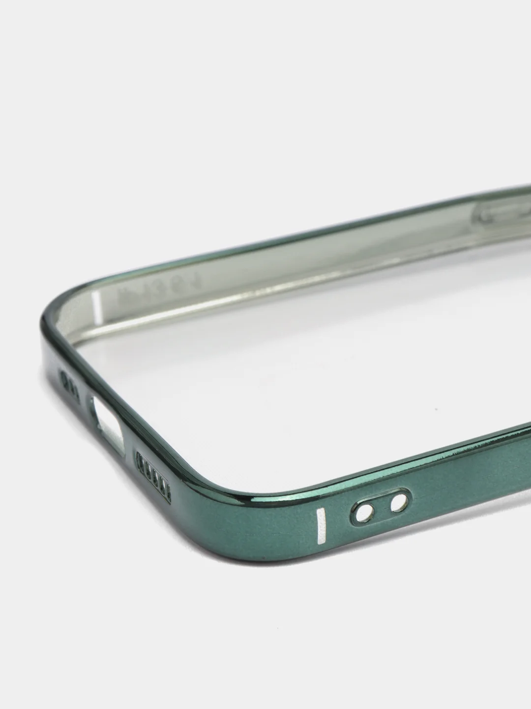 Зеленый чехол прозрачный силиконовый для iPhone XR, 11, 11 Pro, 12 mini, 12, 12 Pro