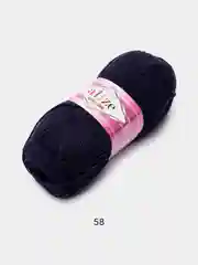 Темно-синий пряжа Alize Cotton Gold 55% Хлопок 45% Акрил 100г 330м Ализе Коттон Голд