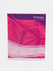 Розовый тетрадь общая 48 листов в линейку "Графика-2"  3в1 и 2в1