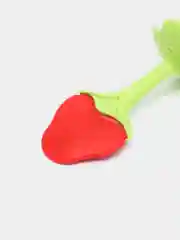 Красный силиконовый прорезыватель в форме фруктов