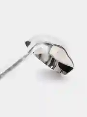 Серебряный половник из нержавеющей стали КАРТОФАН с фильтром-перегородкой разделителем для фильтрации