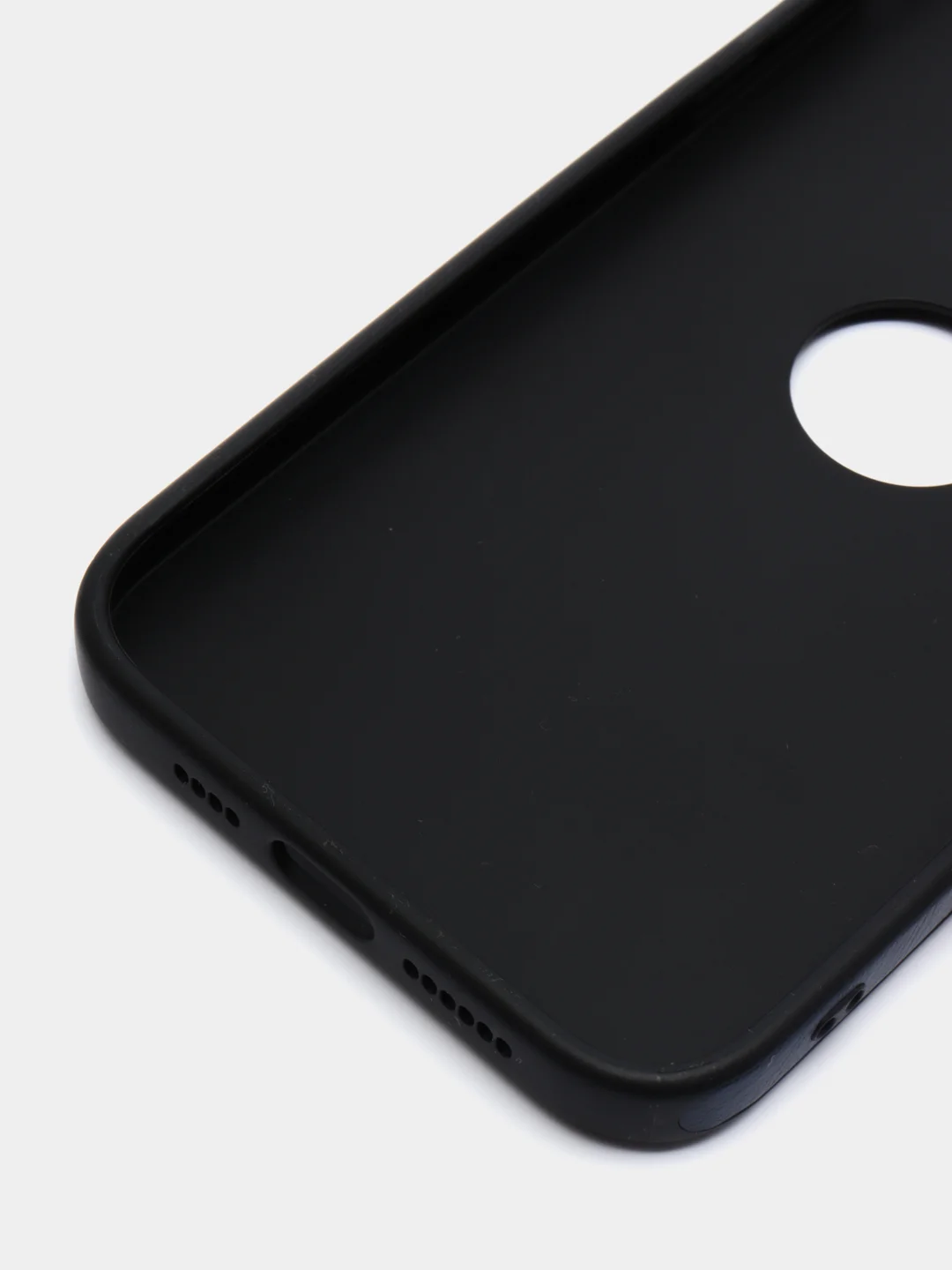 Темно-синий чехол для iPhone 14 / 11 / 12 / 13 Pro Max Plus кожаный на айфон про макс