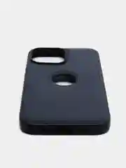 Темно-синий чехол для iPhone 14 / 11 / 12 / 13 Pro Max Plus кожаный на айфон про макс