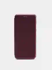Багровый чехол книжка Xiaomi POCO F3, POCO M3, POCO X3 NFC, POCO X3 PRO с функцией подставки
