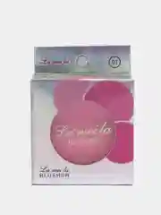 Розовый румяна для лица Lamelia