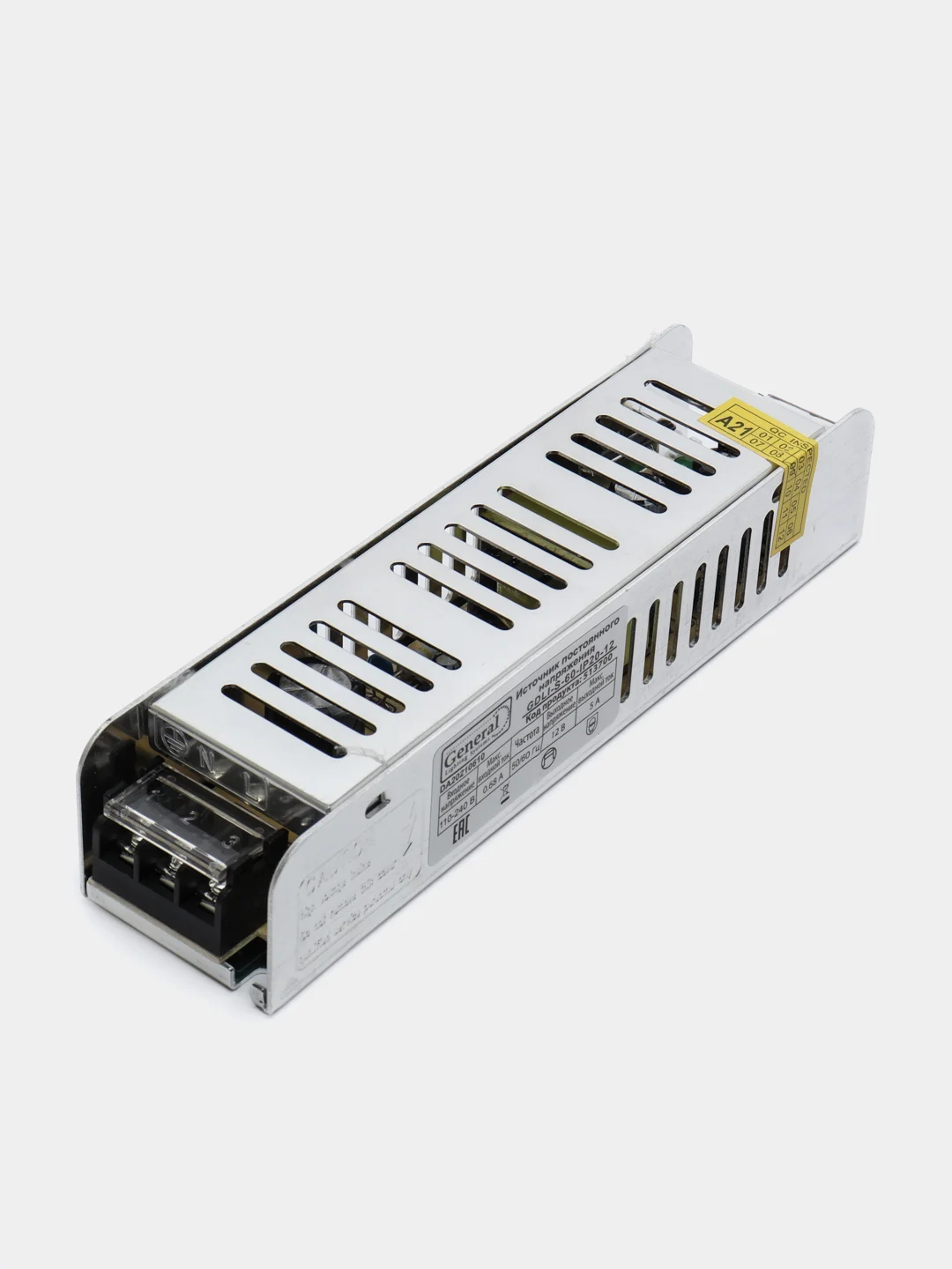Светодиодный драйвер (блок питания) General 12V IP20 компактный