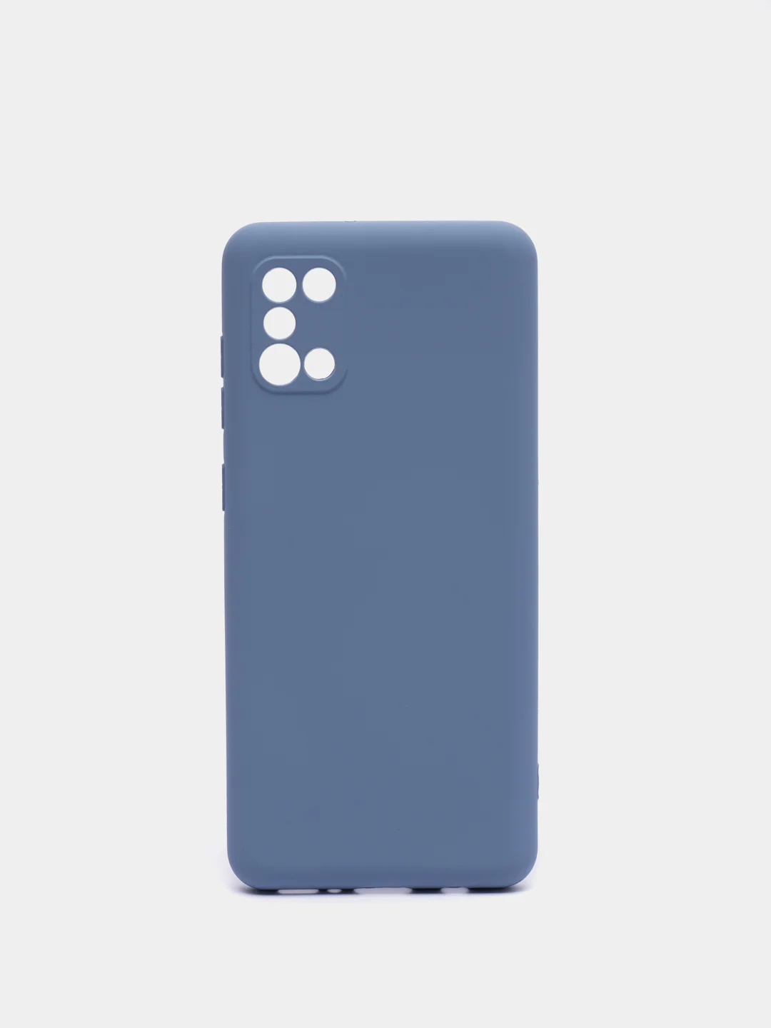 Небесно-голубой чехол для Samsung A02S, A21S, A12, A50, A01core, A10, A52, M31S, A11/M11, A41, A32 бархат