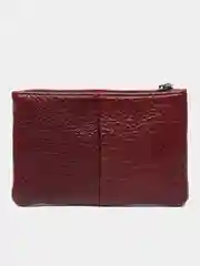 Багровый кошелек кожаный