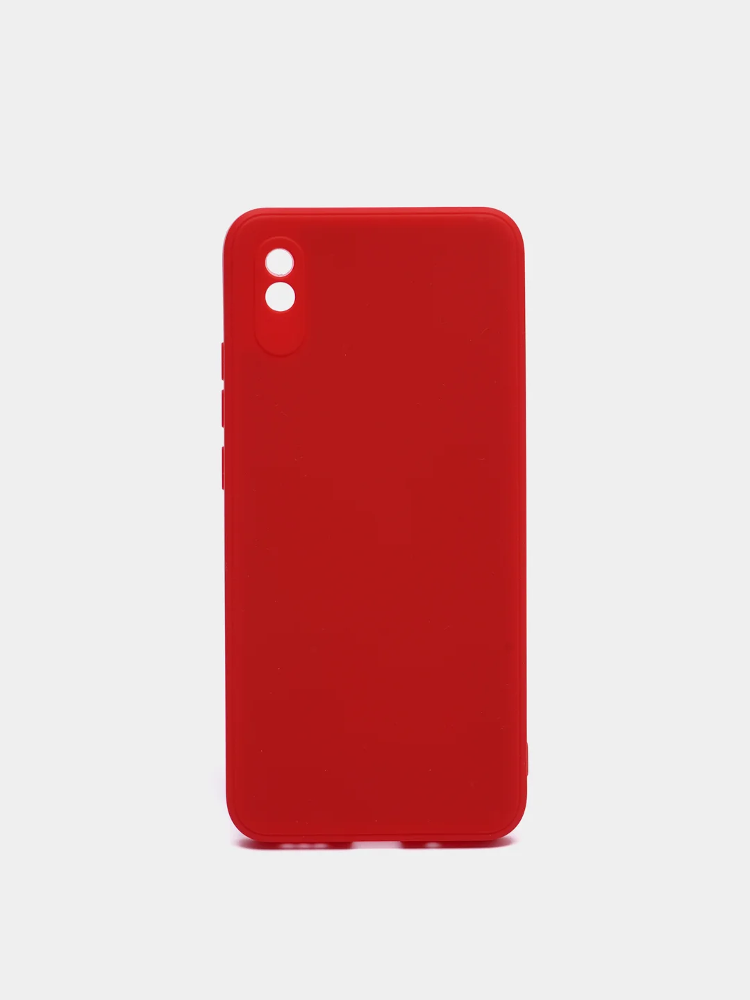 Красный чехол для Xiaomi Redmi 9A/9/9C/9T/NOTE 10 PRO/NOTE 9 силиконовый (Борта чехла прямые NEW)