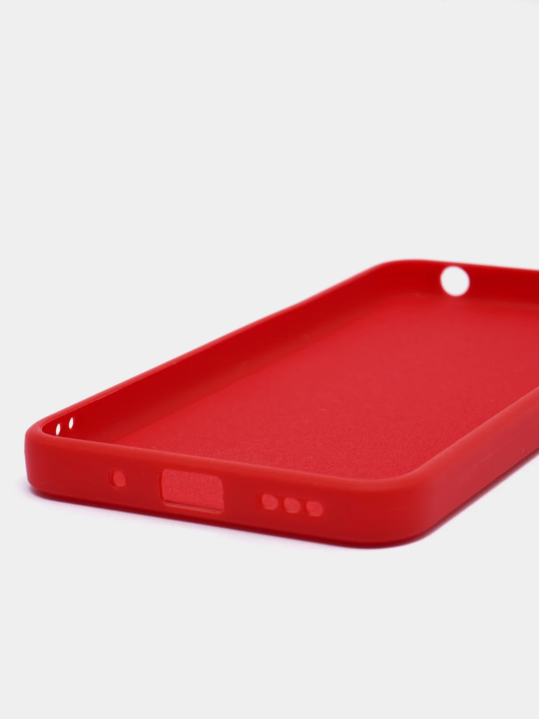 Красный чехол для Xiaomi Redmi 9A/9/9C/9T/NOTE 10 PRO/NOTE 9 силиконовый (Борта чехла прямые NEW)