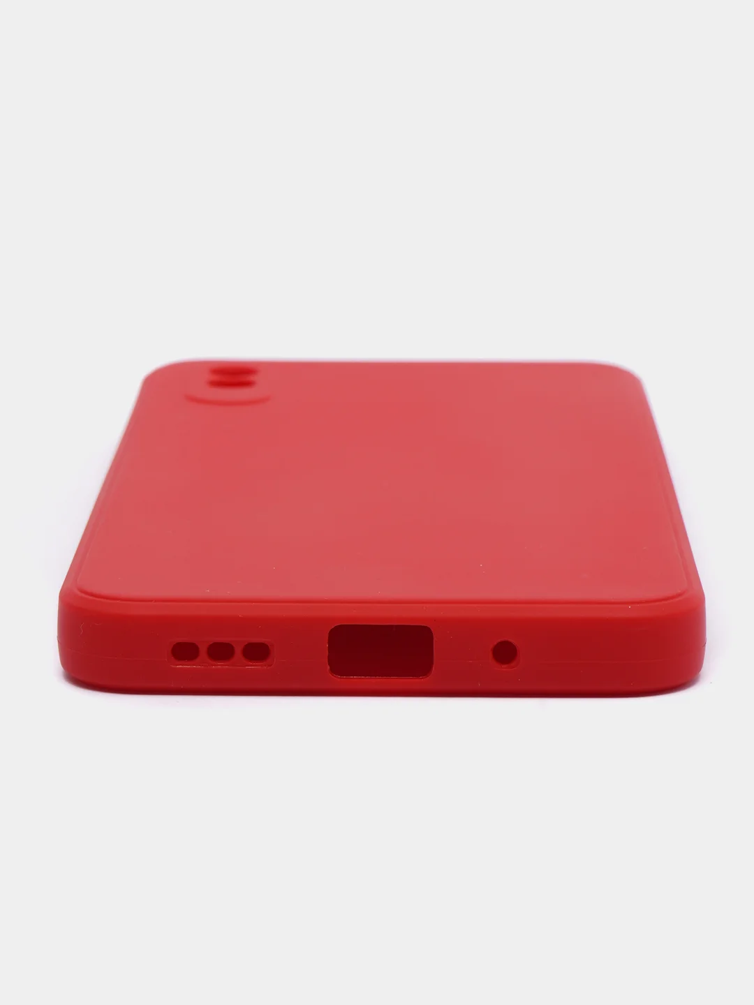 Красный чехол для Xiaomi Redmi 9A/9/9C/9T/NOTE 10 PRO/NOTE 9 силиконовый (Борта чехла прямые NEW)