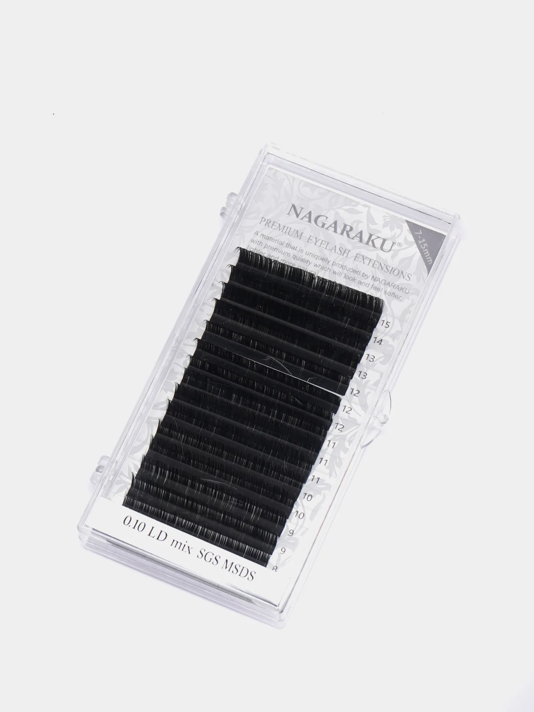 Пурпурный ресницы для наращивания Nagaraku MIX (Нагараку) Изгиб C, D, B, J, N, L, DD, LC,LD, черные, цветные