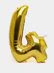 Шар-цифра фольгированный, 75-85 см, золотой