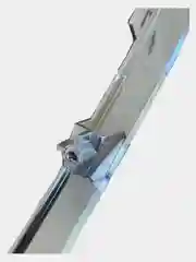 Белый накладка на передний бампер Лада Гранта