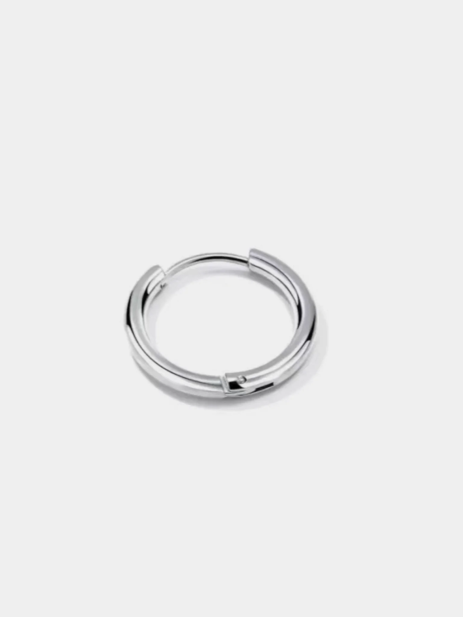 Серьга-кольцо из медицинской стали, мужская, 8 мм, 12 мм, 14 мм, 1 штука