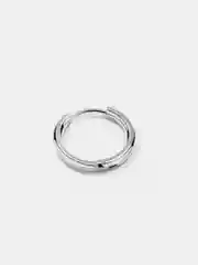 Серебряный серьга-кольцо из медицинской стали, мужская, 8 мм, 12 мм, 14 мм, 1 штука