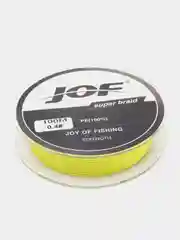 Желтый леска рыболовна, плетёный шнур для рыбалки JOF , длина 100 м
