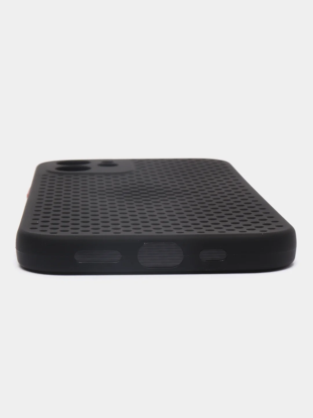 Черный чехол силиконовый с перфорацией для Айфон iPhone 11 /11 Pro / 11 Pro Max / 12