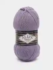 Лавандовый пряжа Alize Superlana klasik(Суперлана)25%шерсть, 75%акрил, 100г/280м