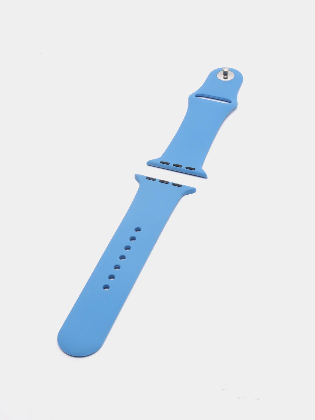 Голубой силиконовый ремешок для Apple Watch   38/40 42/44