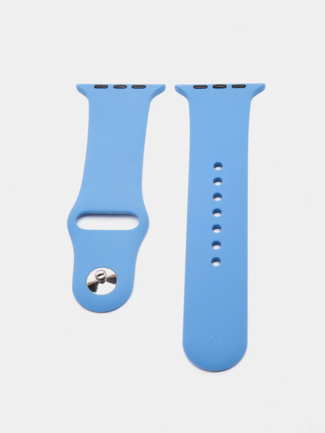 Голубой силиконовый ремешок для Apple Watch   38/40 42/44