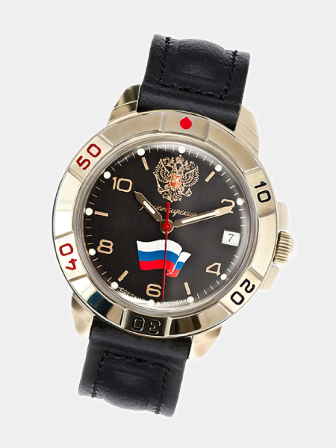 Бирюзовый часы мужские, наручные, механические, командирские