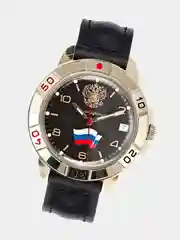 Бирюзовый часы мужские, наручные, механические, командирские