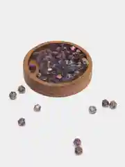Сиреневый стеклянные бусины биконусы, граненные, 4 мм, 100 шт