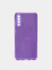 Фиолетовый чехол Samsung Galaxy A50 / A50s / A30s блестящий сияющий с защитой камеры