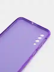 Фиолетовый чехол Samsung Galaxy A50 / A50s / A30s блестящий сияющий с защитой камеры