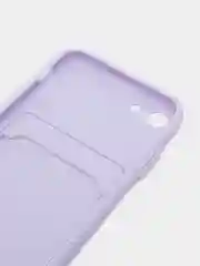 Лавандовый чехол для iPhone 11, 12, 13, Pro, Max, 7, 8, Plus, с карманом для карт, защита камеры