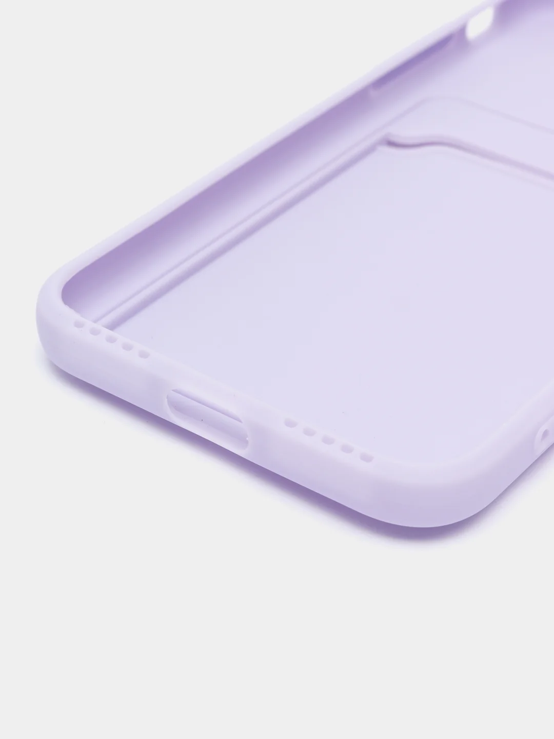 Лавандовый чехол для iPhone 11, 12, 13, Pro, Max, 7, 8, Plus, с карманом для карт, защита камеры