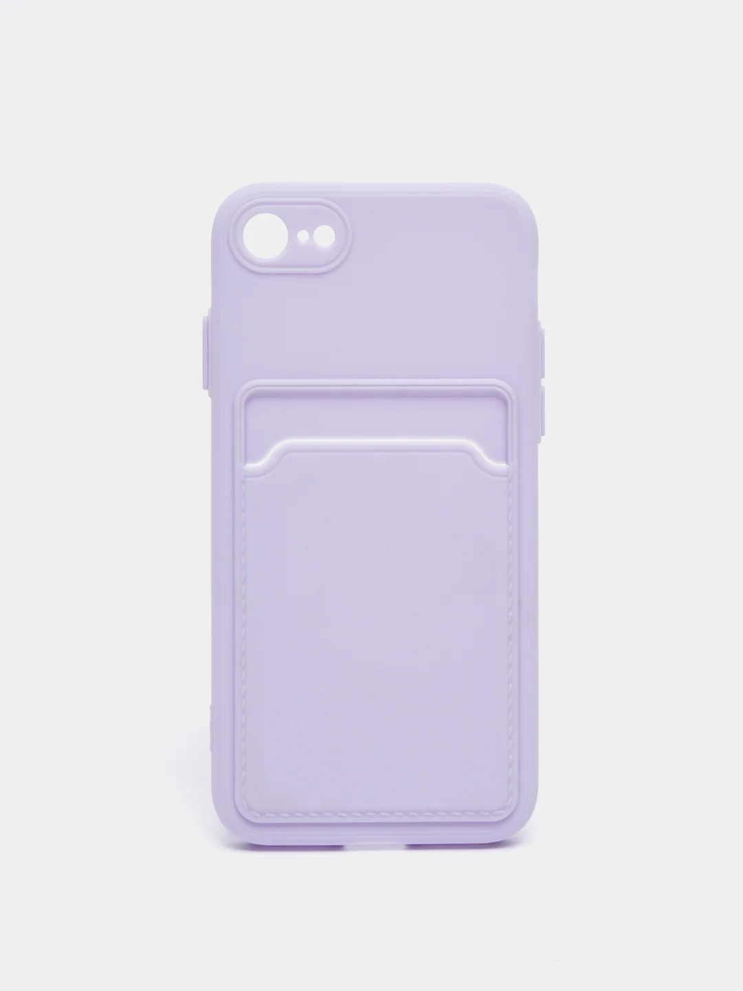 Лавандовый чехол для iPhone 11, 12, 13, Pro, Max, 7, 8, Plus, с карманом для карт, защита камеры