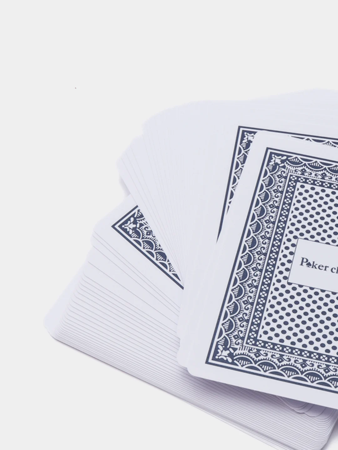 Синий пластиковые игральные карты "Poker club"