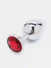 Красный анальная пробка, металлическая, S, M, L