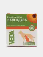 Лосьон для глаз "календула" средство ухода за глазами собак, кошек, 3 флак. по 10 мл, VEDA