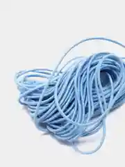 Белый шляпная резинка, 1,2 мм