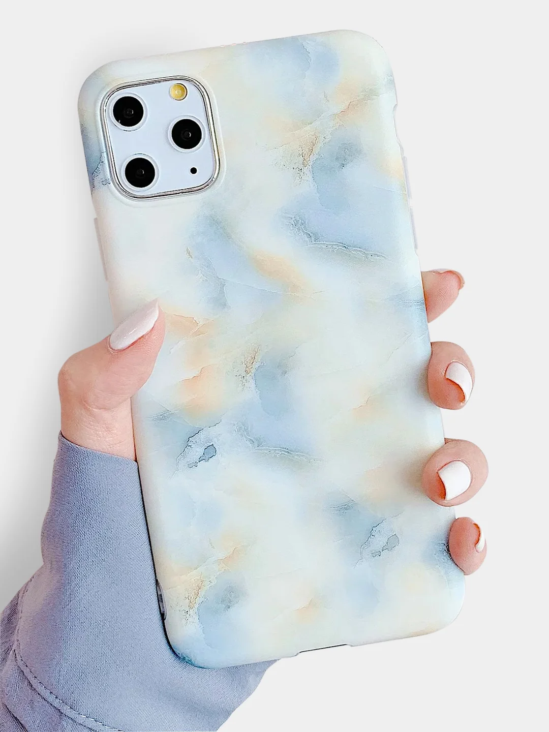 Угольный чехол для Apple iPhone 7 / 8 с мраморным рисунком
