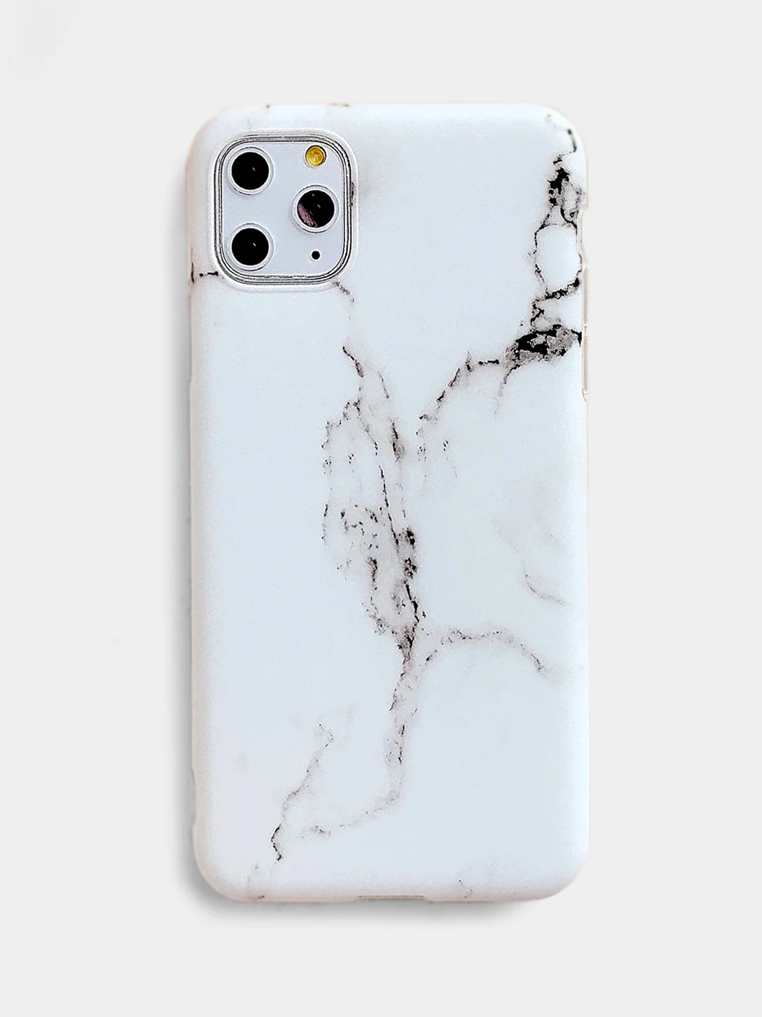 Белый чехол для Apple iPhone XR с мраморным рисунком