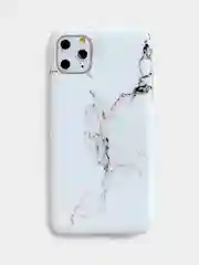 Белый чехол для Apple iPhone XR с мраморным рисунком