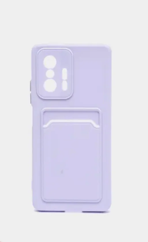 Красный чехол с отделением для пластиковой карты XIAOMI 11T / XIAOMI 11T pro