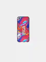 Аметистовый чехол с рисунком для iPhone 5 / 5s / Se / 6 / 6s / 7 / 8 / Se 2020 стеклянная панель
