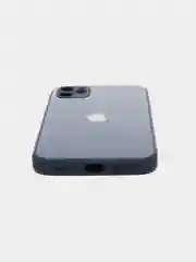 Темно-синий чехол силиконовый со стеклянной панелью для Apple iPhone 11 (Айфон 11)