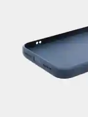 Темно-синий чехол силиконовый со стеклянной панелью для Apple iPhone 11 (Айфон 11)