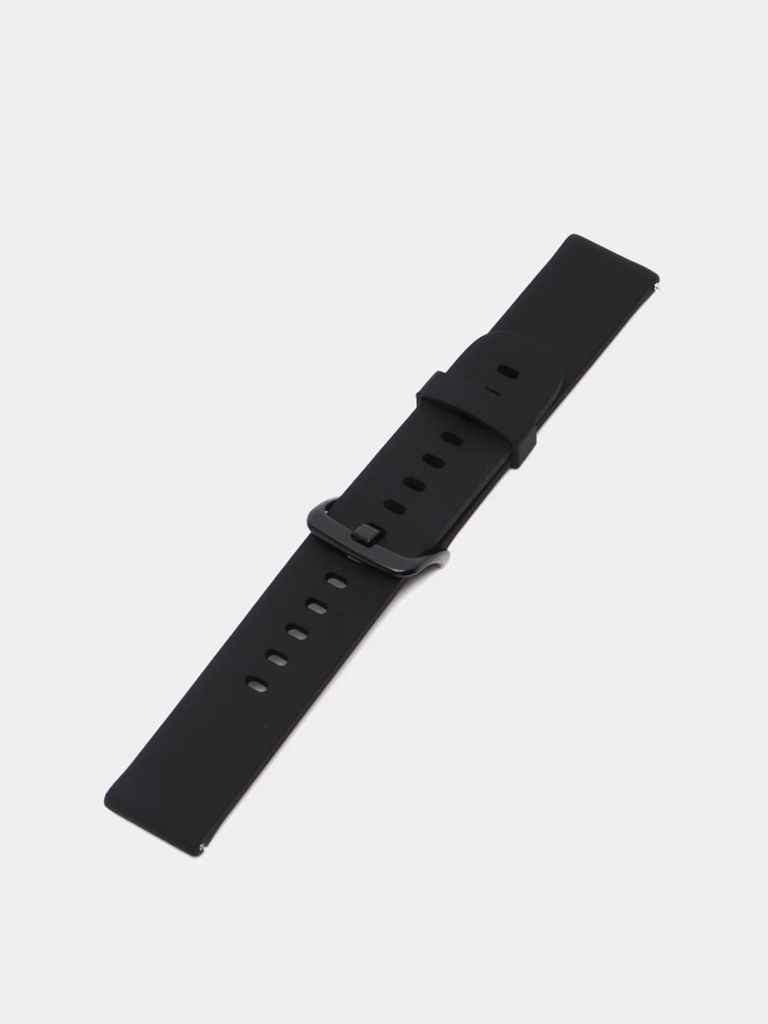 Черный силиконовый ремешок для Xiaomi Amazfit Bip/ Samsung/Huawei, 20 мм, с кнопкой Универсальный