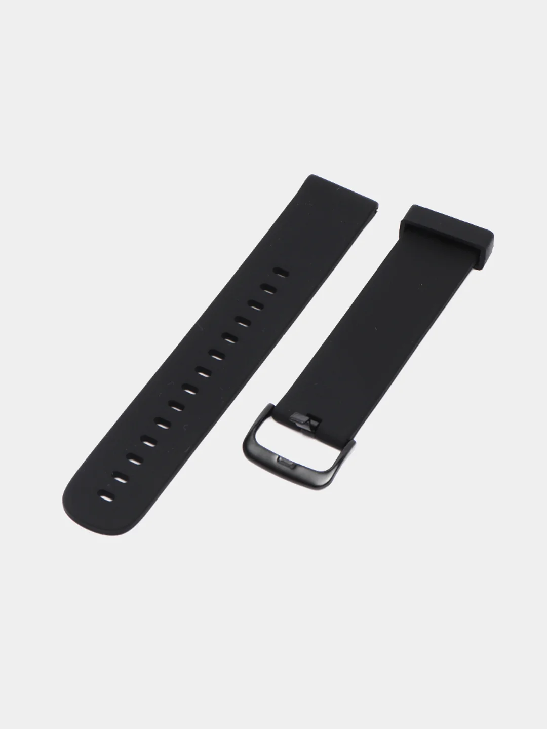 Черный силиконовый ремешок для Xiaomi Amazfit Bip/ Samsung/Huawei, 20 мм, с кнопкой Универсальный