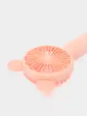 Розовый вентилятор настольный, USB, с аккумулятором